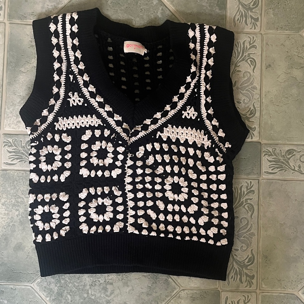 Gormans Crocheted Sweater Vest